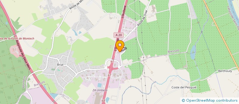 localisation de l'entreprise SCI LYLOU  BRESSOLS