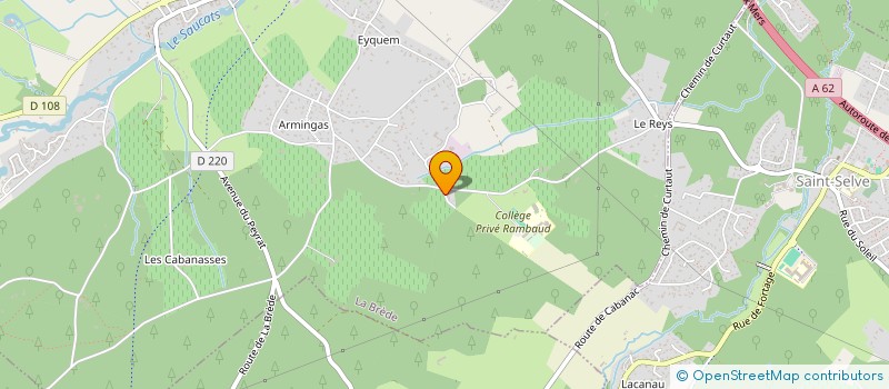 localisation de l'entreprise SCI LYLUSTE MONTAGNE  LA BREDE