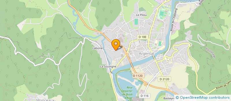 localisation de l'entreprise SCI LYM à ARGENTAT-SUR-DORDOGNE