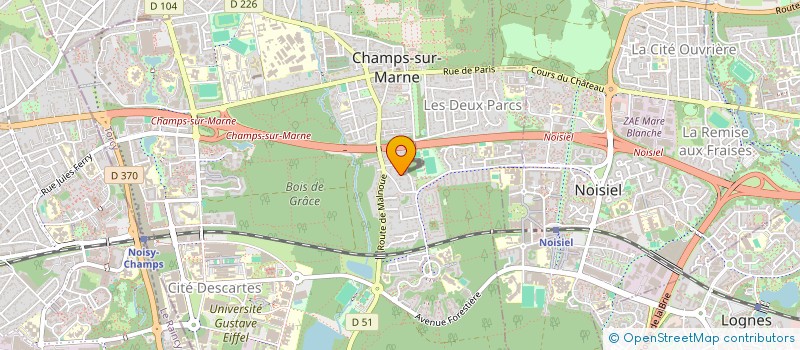 localisation de l'entreprise SCI LYM-IMMOB  CHAMPS-SUR-MARNE