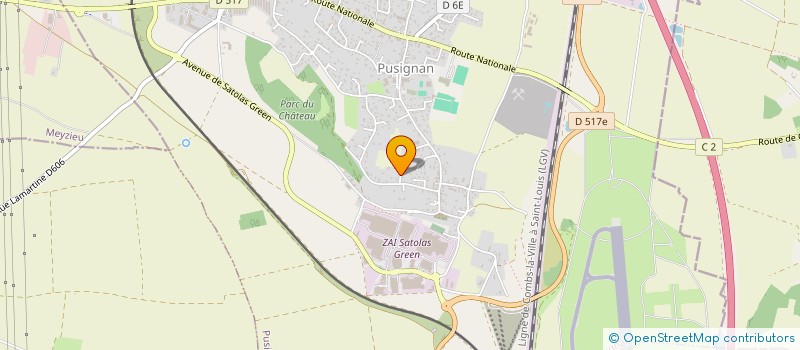 localisation de l'entreprise SCI LYMA  PUSIGNAN