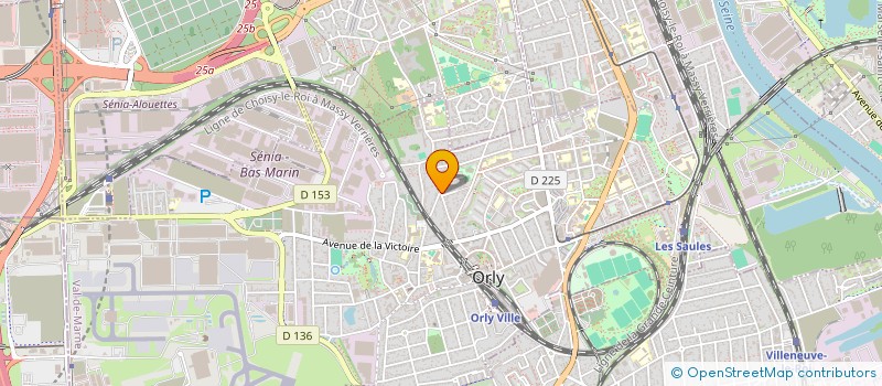 localisation de l'entreprise SCI LYMA 57 VICTOR HUGO 03  ORLY