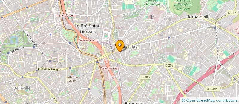 localisation de l'entreprise SCI LYMA à LES LILAS