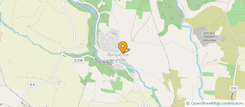 localisation de l'entreprise SCI LYMAE  RAISSAC-SUR-LAMPY