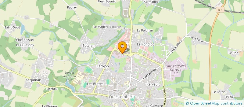 localisation de l'entreprise SCI LYMAG  QUESTEMBERT