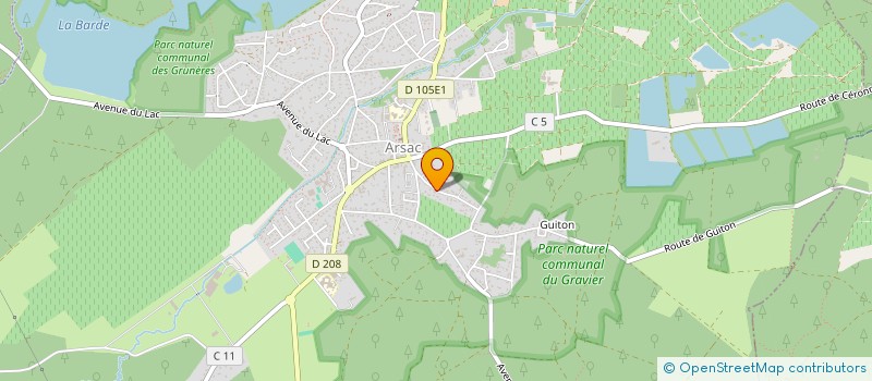 localisation de l'entreprise SCI LYNA  ARSAC