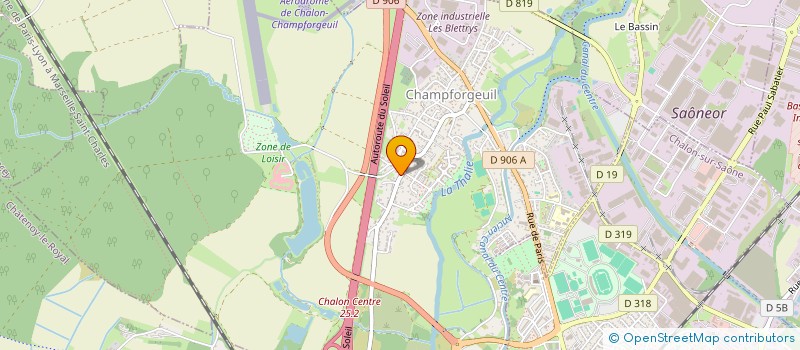 localisation de l'entreprise SCI LYNA  CHAMPFORGEUIL