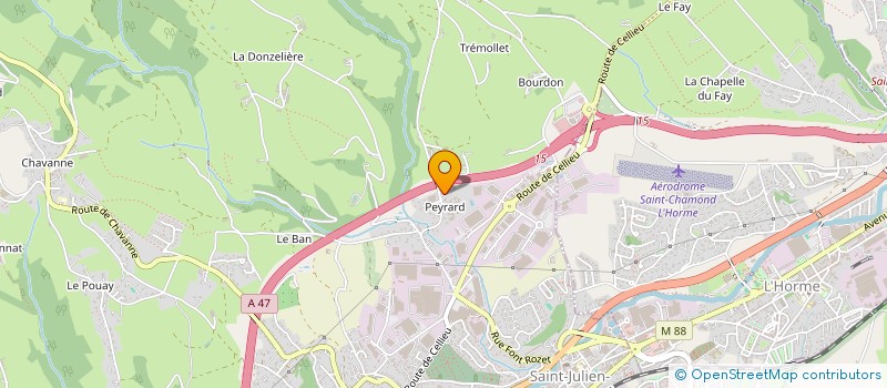 localisation de l'entreprise SCI LYNAELLE  SAINT-CHAMOND