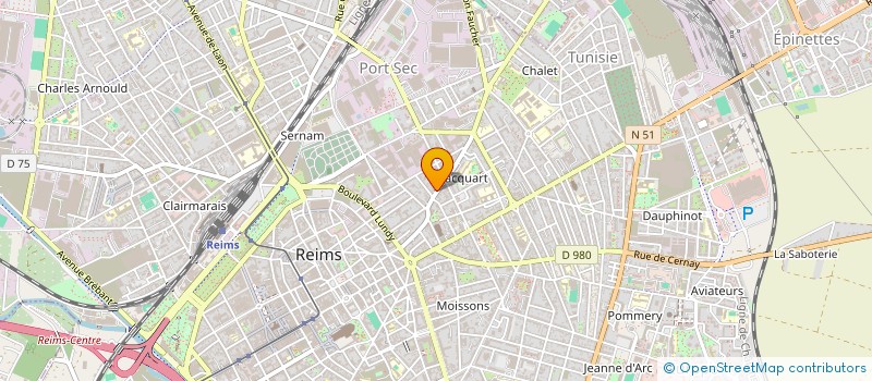 localisation de l'entreprise SCI LYNEN à REIMS