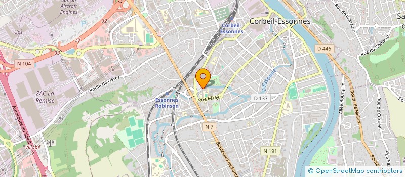 localisation de l'entreprise SCI LYNEPAUL à CORBEIL-ESSONNES