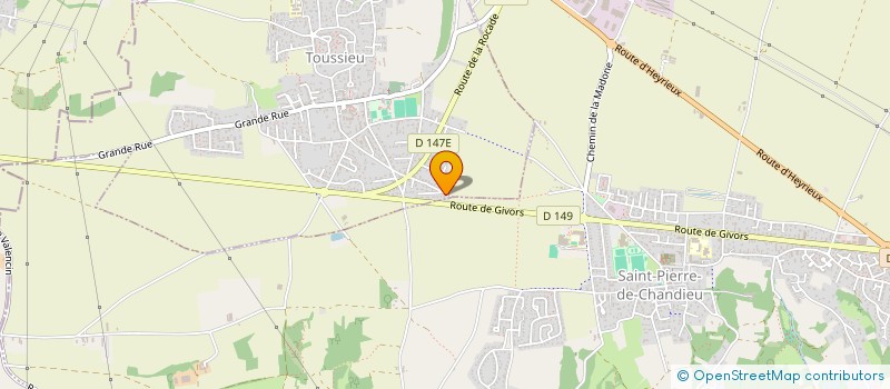 localisation de l'entreprise SCI LYON AMBITION  TOUSSIEU