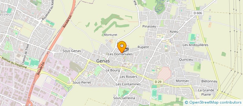 localisation de l'entreprise SCI LYON BERRUYER  GENAS