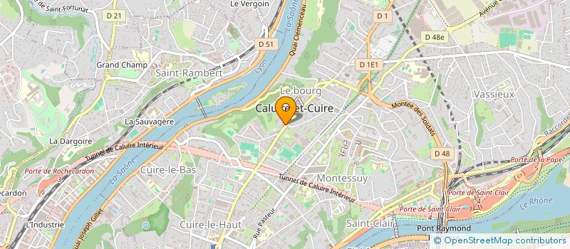 localisation de l'entreprise SCI LYON ESTATES  CALUIRE-ET-CUIRE