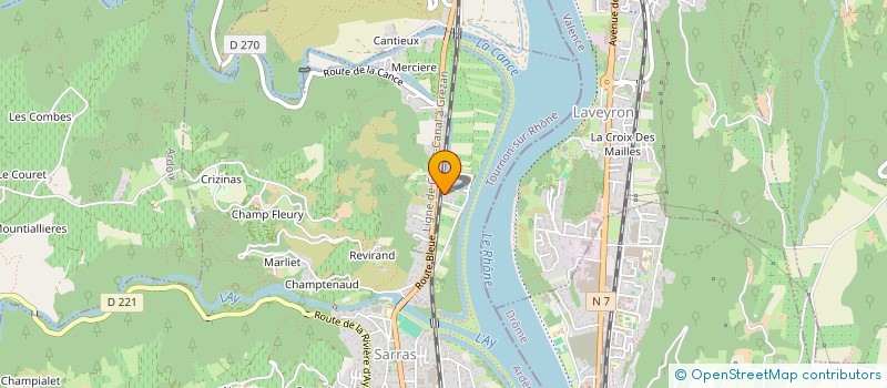 localisation de l'entreprise SCI LYON ET  SARRAS