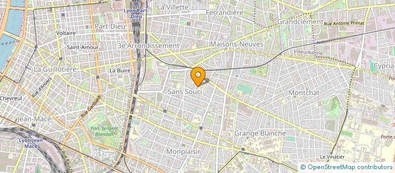 localisation de l'entreprise SCI LYON TARENTAISE  LYON