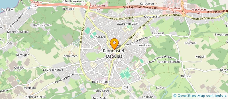 localisation de l'entreprise SCI LYON TRAVERSE  PLOUGASTEL-DAOULAS