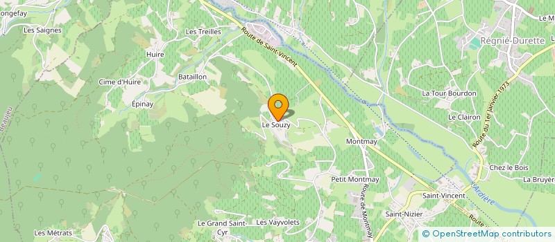 localisation de l'entreprise SCI LYON VAUBAN  QUINCIE EN BEAUJOLAIS