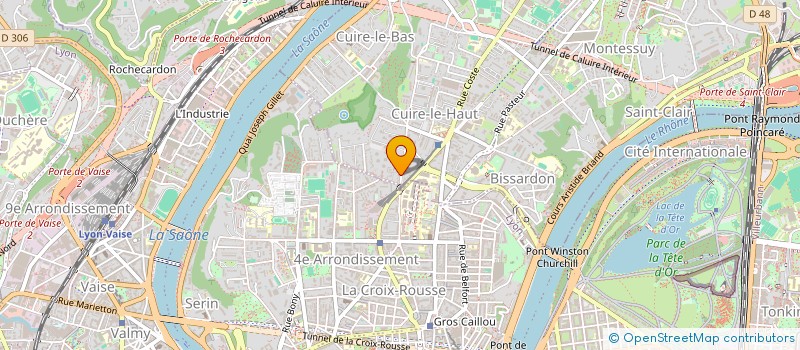 localisation de l'entreprise SCI LYON VI  CALUIRE-ET-CUIRE