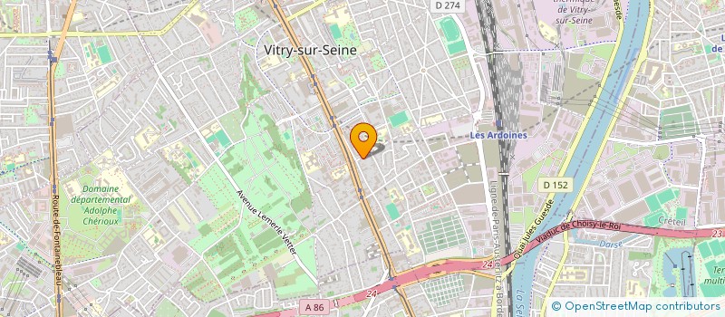 localisation de l'entreprise SCI LYONS  VITRY-SUR-SEINE