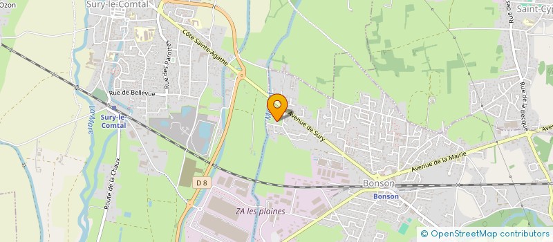 localisation de l'entreprise SCI LYOTARD  BONSON