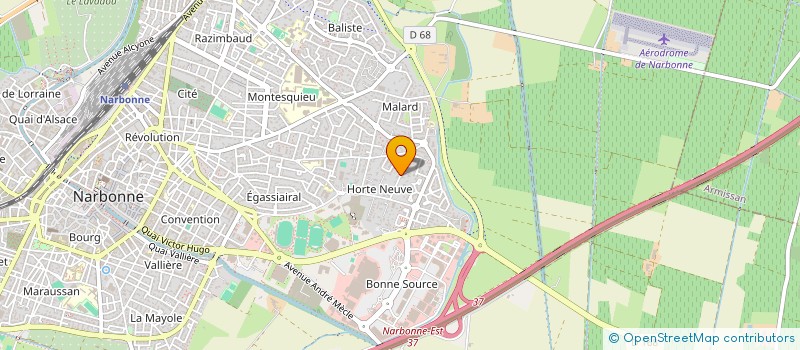localisation de l'entreprise SCI LYOVA à NARBONNE