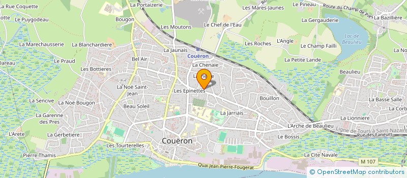 localisation de l'entreprise SCI LYPEC à COUERON