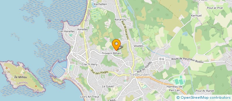 localisation de l'entreprise SCI LYPSIE  TREBEURDEN