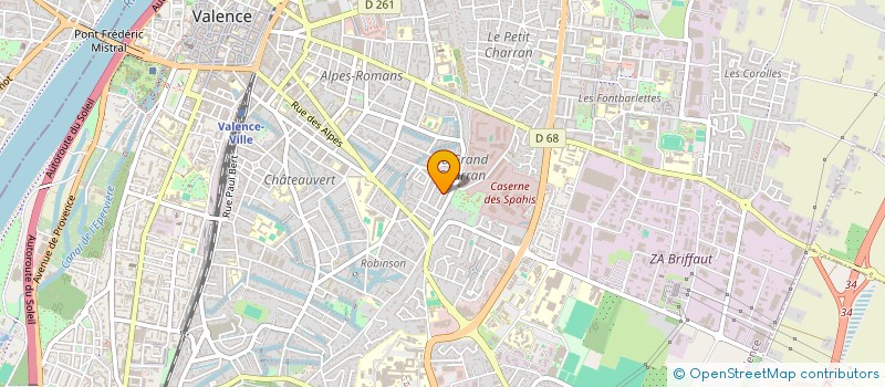 localisation de l'entreprise SCI LYRA à VALENCE