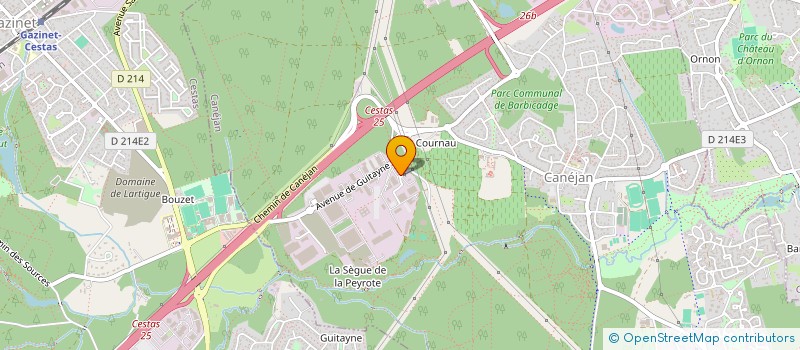 localisation de l'entreprise SCI LYRA  CANEJAN