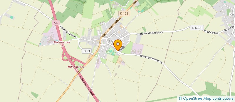 localisation de l'entreprise SCI LYRR  URY