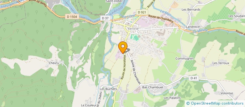 localisation de l'entreprise SCI LYS  YENNE