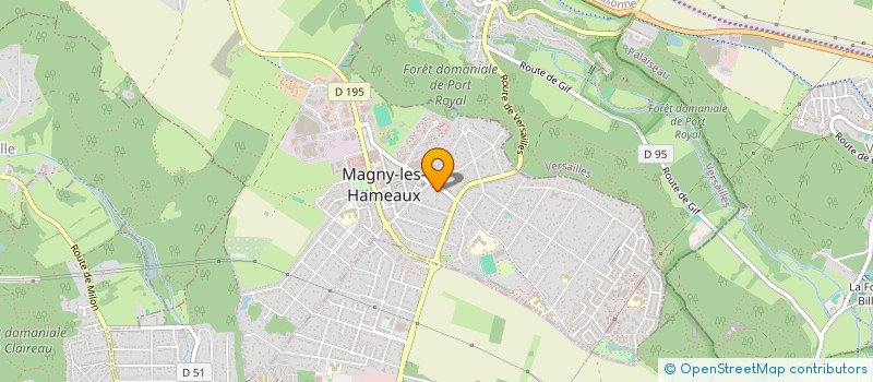 localisation de l'entreprise SCI LYS  MAGNY-LES-HAMEAUX