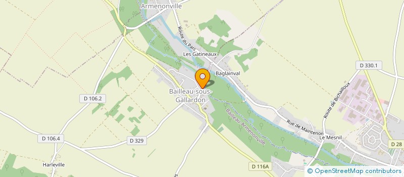 localisation de l'entreprise SCI LYS DE MARS à BAILLEAU-ARMENONVILLE