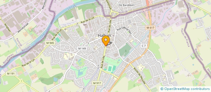 localisation de l'entreprise SCI LYS HOTEL à HALLUIN