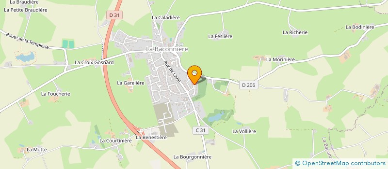 localisation de l'entreprise SCI LYSA  LA BACONNIERE