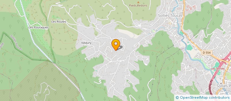 localisation de l'entreprise SCI LYSA  SOLLIES-TOUCAS