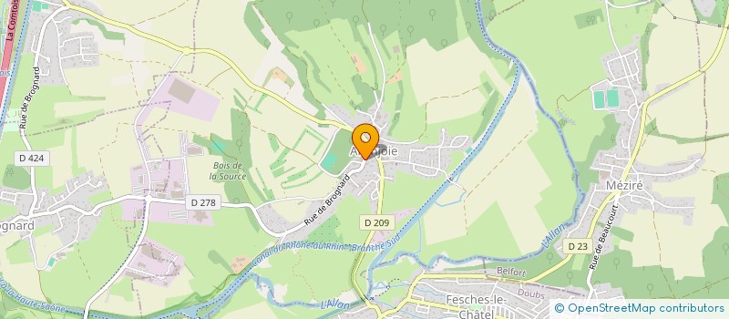 localisation de l'entreprise SCI LYSAN  ALLENJOIE