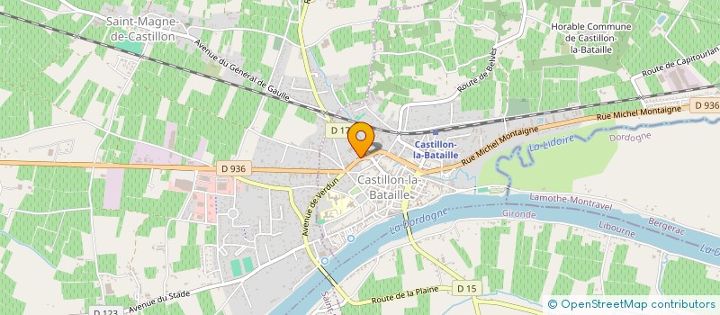 localisation de l'entreprise SCI LYSANDRE  CASTILLON-LA-BATAILLE