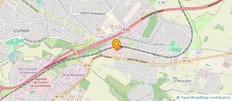 localisation de l'entreprise SCI LYSAUR  MONTRABE