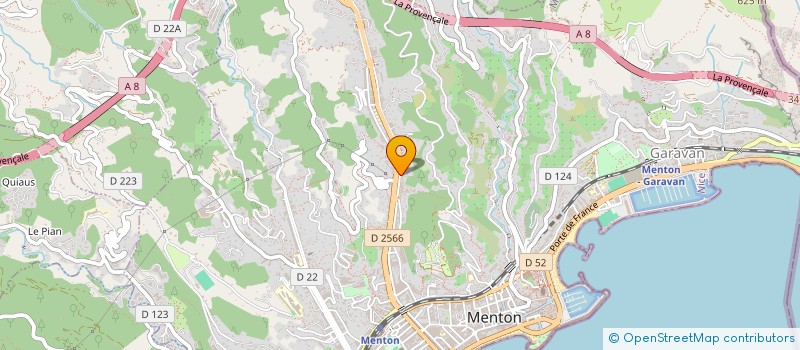 localisation de l'entreprise SCI LYSE à MENTON
