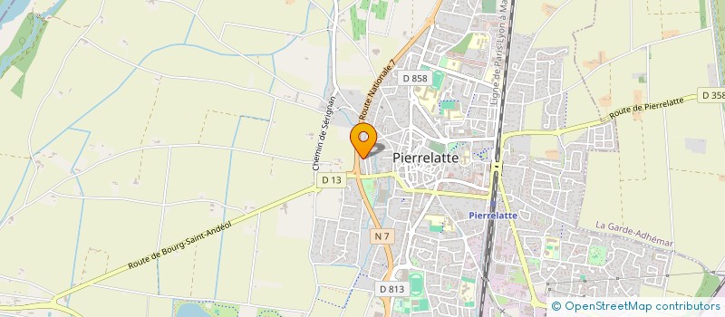 localisation de l'entreprise SCI LYSIE  PIERRELATTE