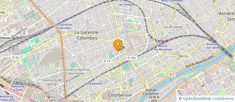 localisation de l'entreprise SCI LYSIS à COURBEVOIE