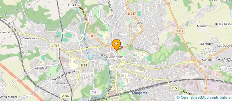 localisation de l'entreprise SCI LYSMAEL  GUINGAMP