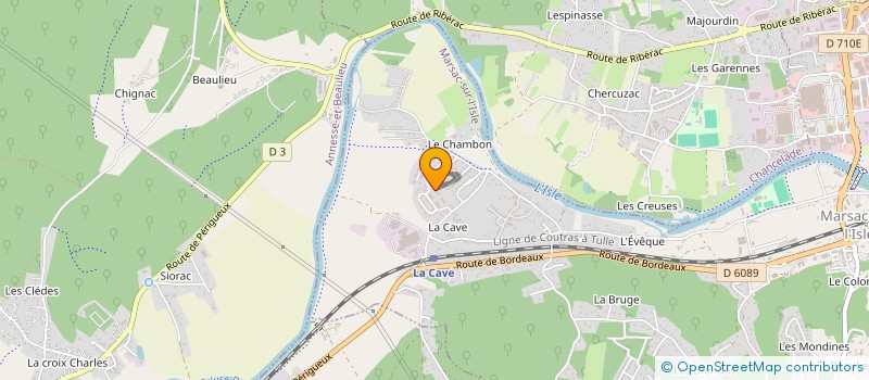 localisation de l'entreprise SCI LYSNAM  COULOUNIEIX-CHAMIERS