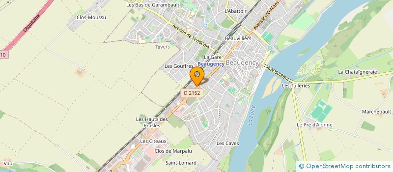 localisation de l'entreprise SCI LYSSANDRE  BEAUGENCY