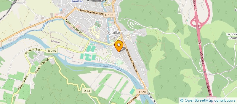 localisation de l'entreprise SCI LYTIA  SOUILLAC