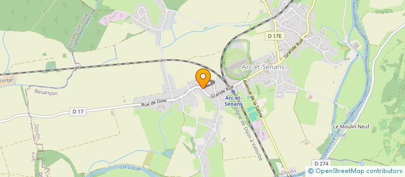 localisation de l'entreprise SCI LYV  ARC-ET-SENANS