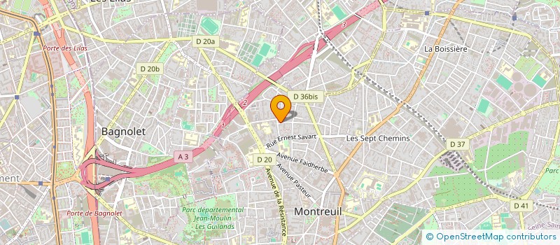 localisation de l'entreprise SCI M-1024 à MONTREUIL