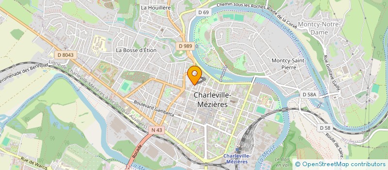 localisation de l'entreprise SCI M 113 à CHARLEVILLE-MEZIERES
