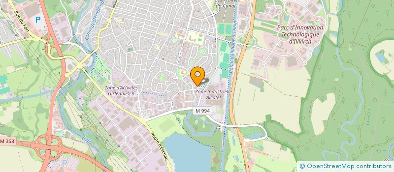 localisation de l'entreprise SCI M.2.B.K  ILLKIRCH-GRAFFENSTADEN